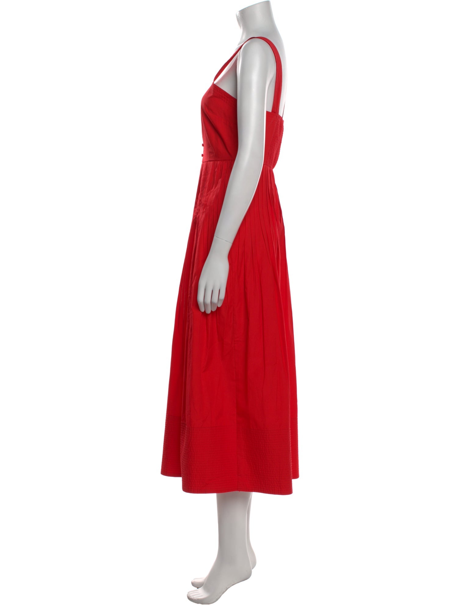 The Great Square Neckline Midi Length Dress